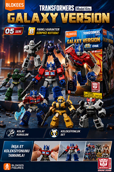 Cici Oyuncak Blokees Transformers One Galaxy Version Sürpriz Robot Figür Mode...