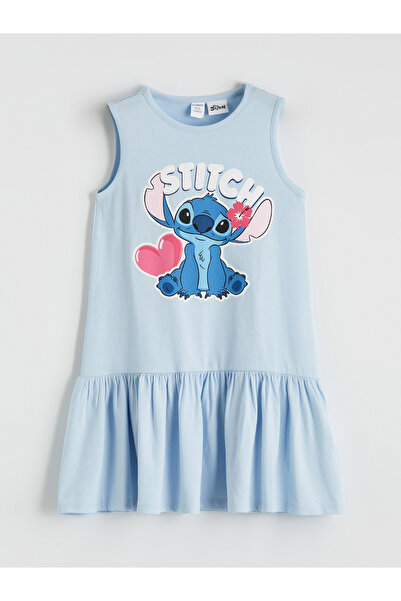 LC Waikiki Rochie de fete cu imprimeu Stitch și volane