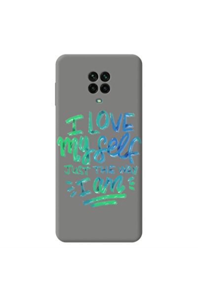 Other Xiaomi Redmi Note 9 Pro I Love My self Grey Colored Silicone TPU Θήκη