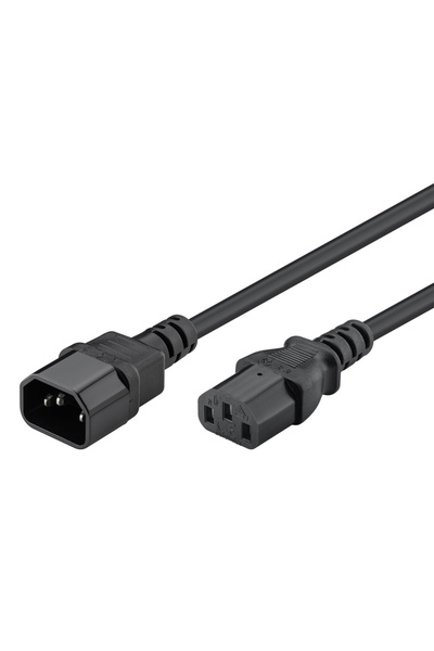 POWERTECH καλώδιο τροφοδοσίας προεκταση CAB-P004 3x 0.75mm², 1.5m, μαύρο