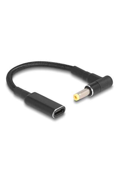 POWERTECH καλώδιο τροφοδοσίας CAB-UC073, USB-C σε HP 4.8x1.7mm, μαύρο