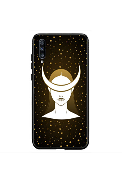 Other Samsung A70 Moon eyes Black Glossy Θήκη