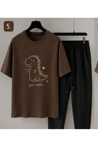 bellanova Unisex Oversize Σετ με Σορτς και Κοντομάνικο T-shirt, Άνετη Εφαρμογ...