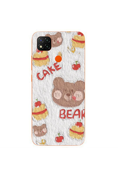 Other Xiaomi Redmi 9c Cake Bear Transparent Silicone TPU Θήκη