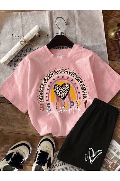 ZEMLİYA Sara Unisex Oversize Shorts Set Short Sleeve T-Shirt Comfortable Fit ...