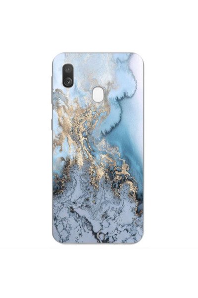 Other Samsung A40 Marble Gold Design Transparent Silicone TPU Θήκη
