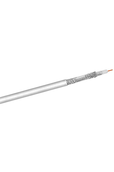 goobay καλώδιο κεραίας 27518, 120dB, 75Ω, CCS, 100m, λευκό