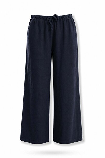 5in1Canpolat Pantaloni de in albastru marin 031687