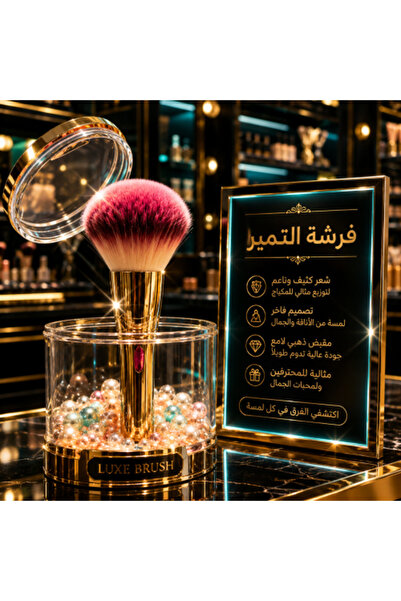 Clear High-quality soft makeup brush from Blush Powder Brush