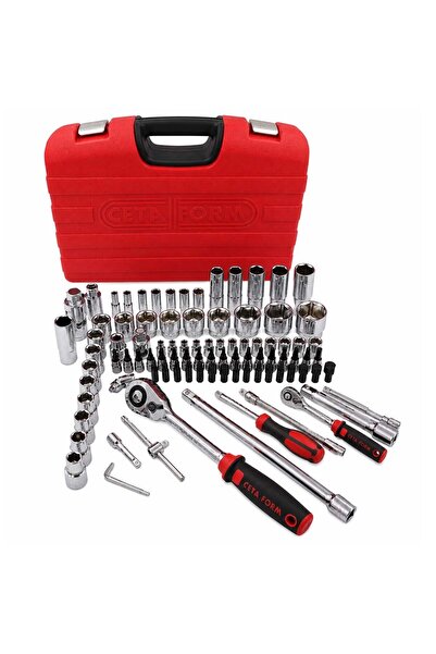 CETA FORM 1/4 and 1/2 Socket Set 96 Pieces