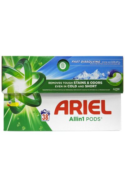 Ariel Capsule detergent 38 bucăți All-in-1 Alpin