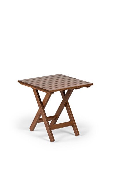 KL BAHÇE MOBİLYA Atina Katlanır Bahçe Masası 60x80 cm | Ahşap Balkon Teras Ve...