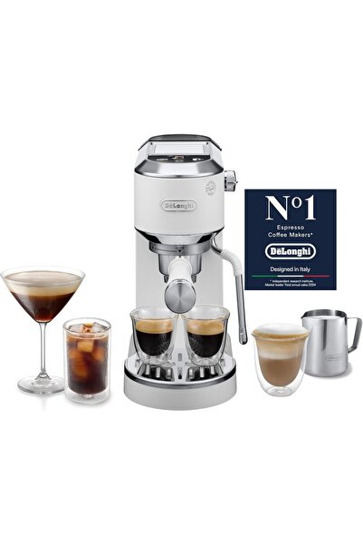 De'Longhi ماكينة قهوة ديديكا ديو، ماكينة قهوة باريستا بمضخة، 2 إسبريسو وشاشة ...