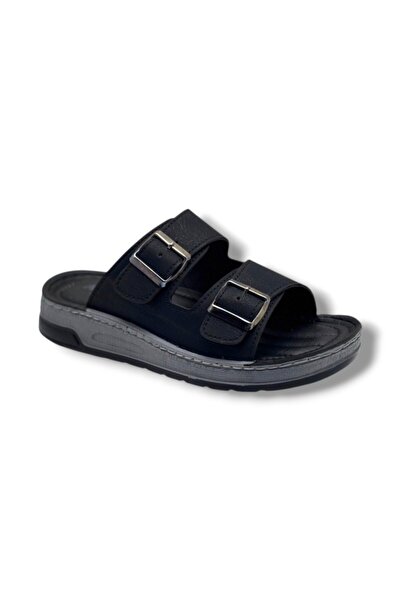 Cakgo Daye Atlas 251-26 Skin Double Tape Buckle Anatomical Men's Slippers