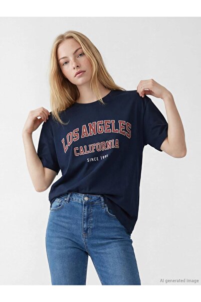 LC Waikiki Printed 100% Cotton Women's T-Shirt (S6)