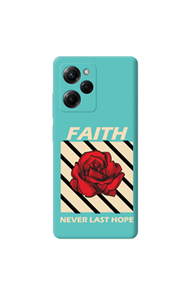 Other Xiaomi Poco X5 Pro Faith Never Last Hope Turquoise Colored Silicone TPU...