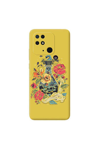 Other Xiaomi Redmi 10C Magic vase Yellow Colored Silicone TPU Θήκη