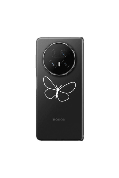 Other Honor Magic V5 butterfly Transparent Silicone TPU Θήκη