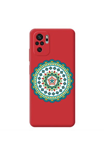 Other Xiaomi Redmi Note 10S Mandala D11 Red Colored Silicone TPU Θήκη