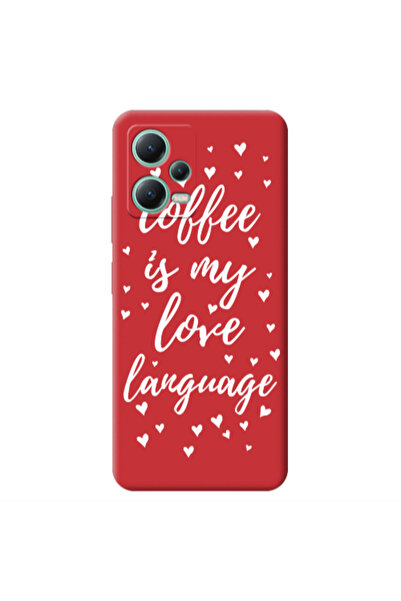 Other Xiaomi Redmi Note 12 Pro 5G Coffe is my love language Red Colored Silic...