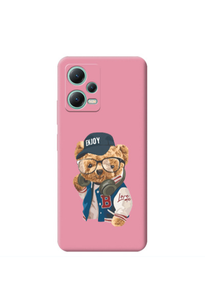 Other Xiaomi Redmi Note 12 Pro 5G Enjoy Pink Colored Silicone TPU Θήκη