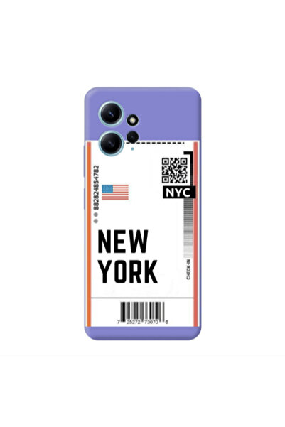 Other Xiaomi Redmi Note 12 4G New York NYC Purple Colored Silicone TPU Θήκη