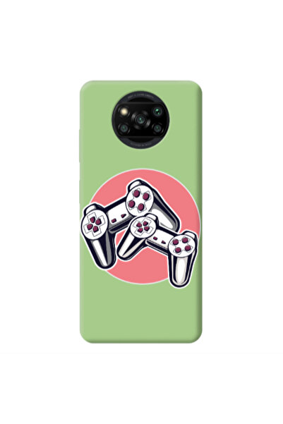 Other Xiaomi Poco X3 /X3 Pro Retro Joysticks Light Green Colored Silicone TPU...