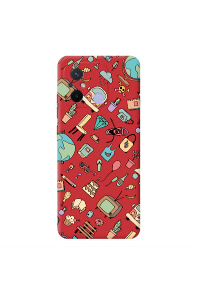 Other Xiaomi Redmi 12C Best buds Red Colored Silicone TPU Θήκη