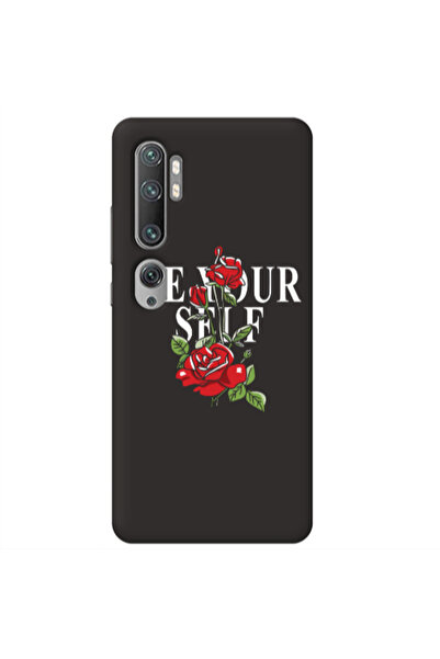 Other Xiaomi Mi Note 10 Be Your Self Black Colored Silicone TPU Θήκη