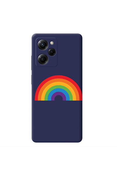 Other Xiaomi Poco X5 Pro Rainbow Mini Dark blue Colored Silicone TPU Θήκη