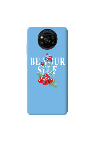 Other Xiaomi Poco X3 /X3 Pro Be Your Self Blue Colored Silicone TPU Θήκη