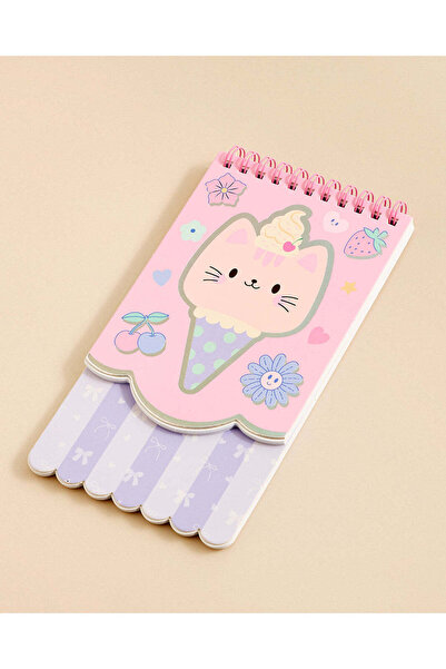 REDTAG Pink Shaped Spiral Note Pad