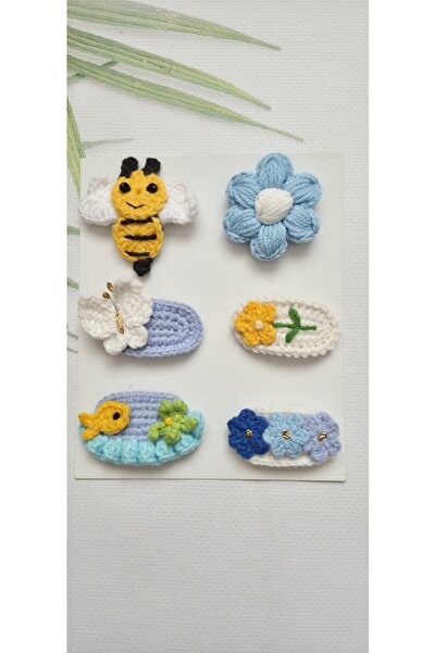 Hand Mother's Since 2024 Hairless Baby Hair Clips 6-Piece Mixed Sets Hanmade ...