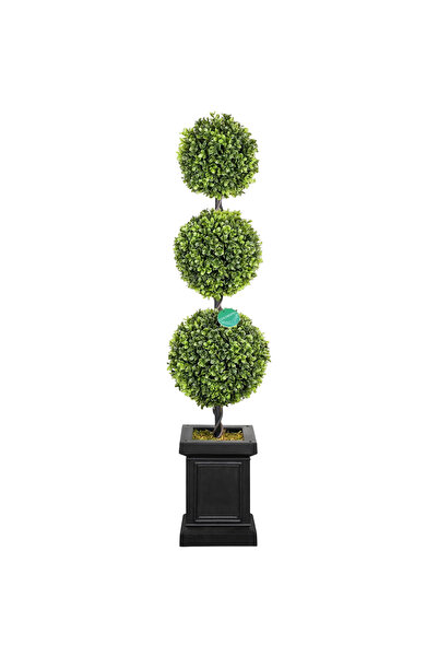 OEM Buxus Artificial în Ghiveci Topiară Sferă Aspect 100 cm