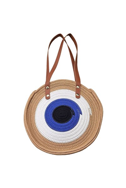 Summertiempo Τσάντα Στρογγυλή Cotton με Μάτι ø28cm 623141