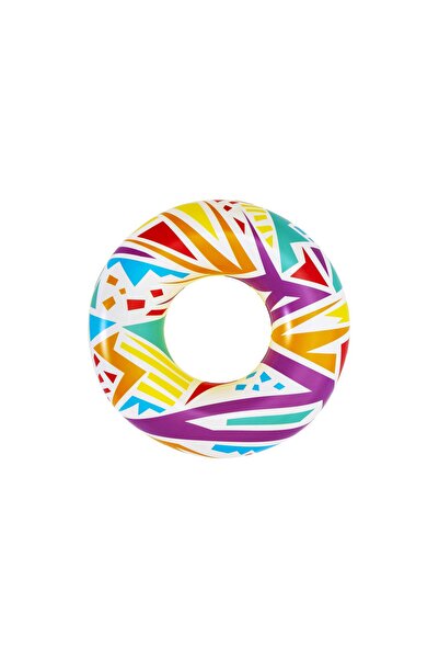BESTWAY Colac de înot gonflabil geometric 107 cm, galben