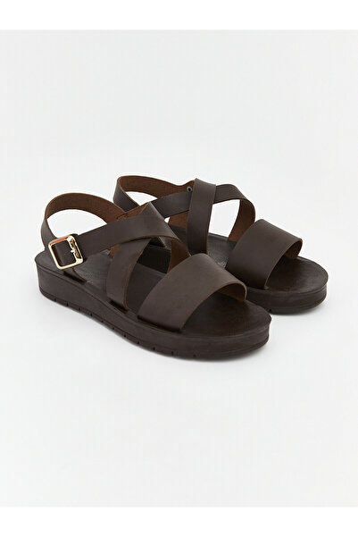 LC Waikiki Peak New Season Leather Look Women's Sandals