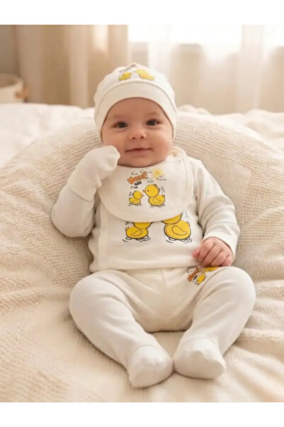 LOOFI Newborn Baby Clothes Set 5 Pieces Soft Cotton Baby Clothing Set