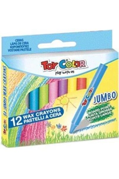 Toy Color Μεγάλες Κηρομπογιές 12 Χρώματα (220.097)