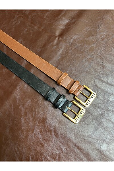 LİA KEMER 2-Pack Lend Lia Model Buckle Jacket Belt Dress Belt Trouser Belt