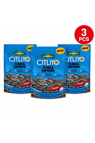 Peyman Seminte Negre cu Extra Sare Set 3 Buc 150 Gr