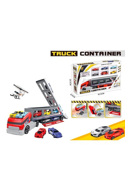Blue Toys Αγωνιστικό Όχημα Ανατρεπόμενο Φορτηγό με Θήκη για Αυτοκινητάκια και...