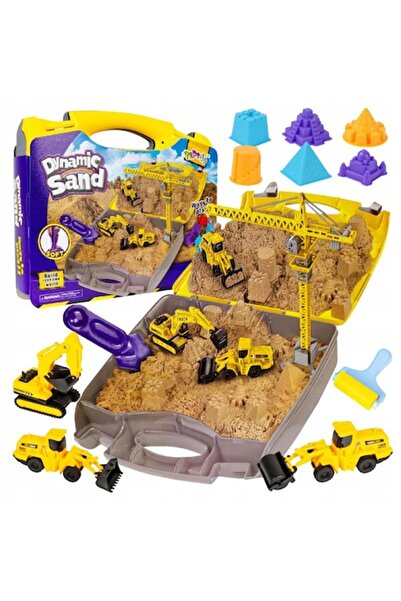 indiggo Set Nisip Kinetic 1.5 Kg cu Valiza Portabila DynamicSand - 3 Vehicule...