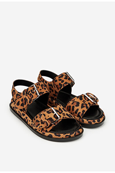 Dasha Sandale dama NUR din piele intoarsa animal print