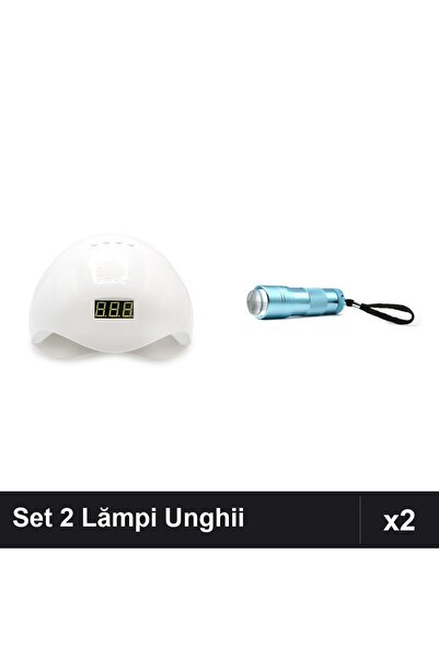 NAİLS Set 2 Lămpi UV/LED Profesionale Manichiură: SUN5 48W + Lanternă Silicon...