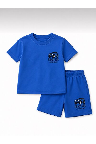 Melodikids Letnji set majica i šortsa za dečake od pamuka