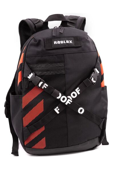 Bamboo Bark Roblox Backpack for Kids, Gamer School Bag with Iconic Roblox Cha...