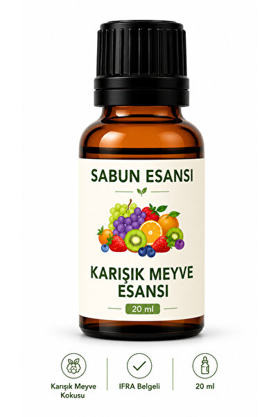 MUMTEDARİK Karışık Meyve Kokulu Premium Sabun Esansı 20 ml