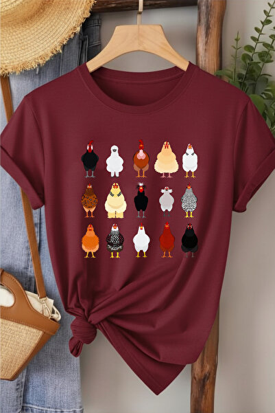 l'eivor Tricou de damă cu imprimeu Cocoș și Pui