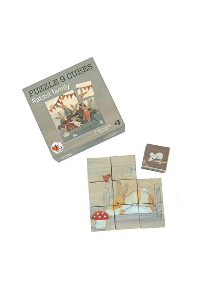 Egmont Toys Puzzle cub: Familia de iepuri